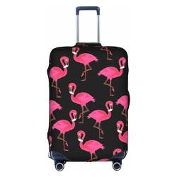 RoMuKa Schöne rosa Flamingo-Reisebegleitung, exquisiter Schutz, hochelastischer Kofferbezug, perfekt für 45,7 - 81,3 cm große Koffer, macht das Reisen bequemer, Weiss/opulenter Garten, X-Large von RoMuKa