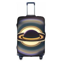 RoMuKa Schöner Saturn-Reisebegleiter, exquisiter Schutz, hochelastische Kofferhülle, perfekt für 45,7 - 81,3 cm große Koffer, macht das Reisen bequemer, Weiss/opulenter Garten, Small von RoMuKa