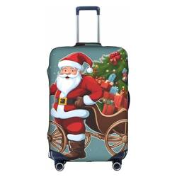 RoMuKa Viele Weihnachtsgeschenke, Reisebegleitung, exquisiter Schutz, hochelastischer Kofferbezug, perfekt für 45,7 - 81,3 cm große Koffer, macht das Reisen bequemer, Weiss/opulenter Garten, X-Large von RoMuKa