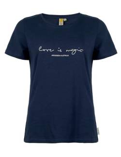 Roadsign Australia Damen T-Shirt mit Rundhalsausschnitt, Print & aus Baumwolle Navy | M von Roadsign Australia