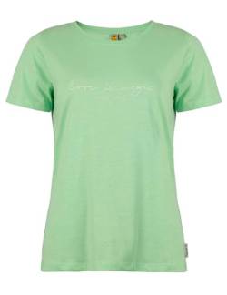 Roadsign Australia Damen T-Shirt mit Rundhalsausschnitt, Print & aus Baumwolle hellgrün | XL von Roadsign Australia