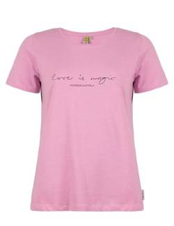 Roadsign Australia Damen T-Shirt mit Rundhalsausschnitt, Print & aus Baumwolle rosa | S von Roadsign Australia