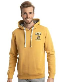 Roadsign Australia Herren Hoodie mit Kapuze & Kordelzug & Logo-Aufruck Crocodile Gelb | XL von Roadsign Australia