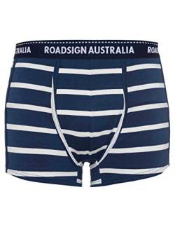 Roadsign Australia Herren Retroshorts mit Streifenmuster Navy/weiß | 7/XL von Roadsign Australia