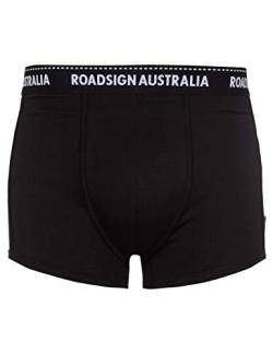 Roadsign Australia Herren Retroshorts unifarben im zeitlosen Design schwarz | 8/XXL von Roadsign Australia