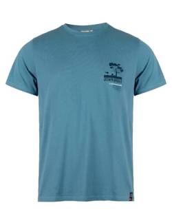 Roadsign Australia Herren T-Shirt mit Logo-Print - 100% Bio-Baumwolle für lässigen Freizeitlook blau | XL von Roadsign Australia