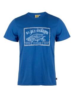 Roadsign Australia Herren T-Shirt mit bequemem Rundhalsausschnitt für lässige Eleganz blau | 3XL von Roadsign Australia