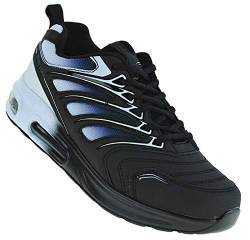 Roadstar Neon Turnschuhe Sneaker Sportschuhe Unisex Boots 095, Schuhgröße:44, Farbe:Weiss/Schwarz von Roadstar