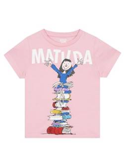 Roald Dahl Matilda T-Shirt | T Shirt Mädchen | Mathilda Tshirt | Rosa 122 von Roald Dahl