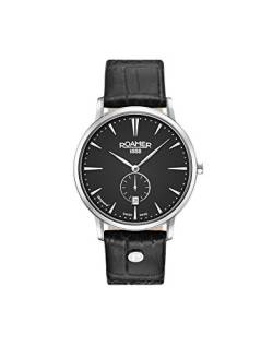 Roamer Herren Datum klassisch Quarz Uhr mit Leder Armband 980812 41 55 09 von Roamer