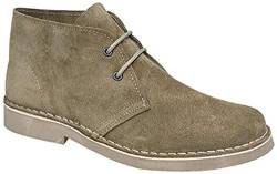 Roamers Damen Desert Boots/Wüstenstiefel/Schuhe, Wildleder, ungefüttert (37 EUR) (Khaki) von Roamers