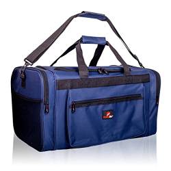 Roamlite Reisetasche für Training und Sport, Groß, mit Mehreren Taschen, wasserabweisend, Fassungsvermög, 55cm x 31 x 31-50 Liter RL57NNA von Roamlite