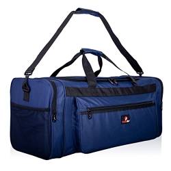Roamlite Sporttasche Extra Große Wochenend- oder Übernachtungstasche - Ideale Reisetasche – Seesack Tasche - Mehrere Fächer - Maße 66x30x30 cm - RL58N (Blau) von Roamlite