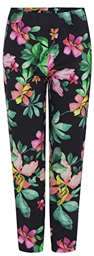 Robell, Rose09 leichte Sommerhose mit floralen Druck Größe 40 von Robell