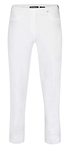 Robell Bella Slim Fit 7/8 Stretchhosen Schlupfhosen Damen Hosen #Bella 09 Collection Frühjahr/Sommer 2017 (42, weiß(10)) von Robell