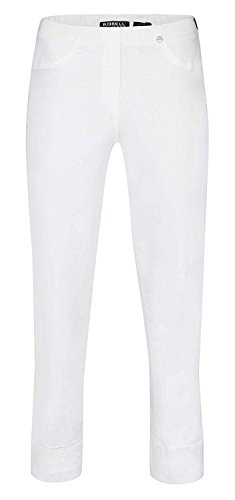 Robell Bella Slim Fit 7/8 Stretchhosen Schlupfhosen Damen Hosen #Bella 09 Collection Frühjahr/Sommer 2017 (44, weiß(10)) von Robell