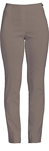 Robell Damen Slim Arbeitshose-Stretchhose, Taupe, Gr.- 42 von Robell