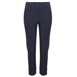 Robell Style BELLA09-7/8 Stoffhose Damen high Waist - Damenhose Power Stretch - Bengaline Stoff Hose mit Aufschlag und Gesäßtaschen - Bitte eine Größe Kleiner bestellen von Robell