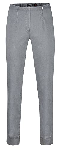 Robell Style Marie - Damen Jeans Straight - Jeanshose Damen high Waist - Stretch Jeans Hose bequemen Oberschenkel - Moderne Damenhose - Bitte Zwei Größen Kleiner bestellen, Dark Grey, 36 von Robell