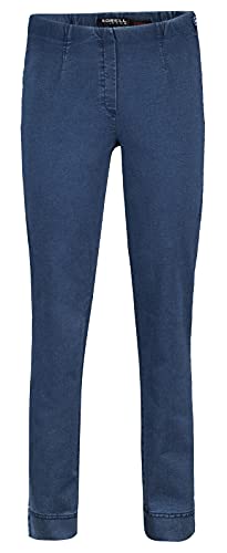 Robell Style Marie - Damen Jeans Straight - Jeanshose Damen high Waist - Stretch Jeans Hose bequemen Oberschenkel - Moderne Damenhose - Bitte Zwei Größen Kleiner bestellen, Denimblue, 36 von Robell