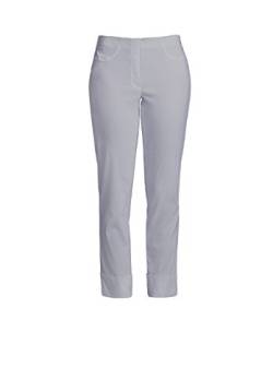 Robell Trousers Bella 7/8 abgeschnitten Hose, weiß - Hellgrau, 8 (34) von Robell