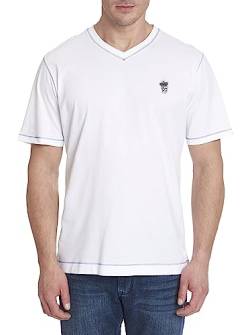 Robert Graham Herren Damen S/S T-Shirt, Weiss/opulenter Garten, L von Robert Graham