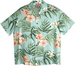 Robert J. Clancey RJC Herren Breathtaking Island Getaway Rayon Hawaii-Hemd - Blau - X-Groß von Robert J. Clancey