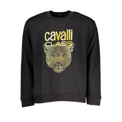 Roberto Cavalli QXT66B CF062 Black Herren Crew Neck Jumper Schwarz von Roberto Cavalli