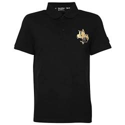 Roberto Geissini Herren Polo-Shirt Skull-Deluxe-Black XL von Roberto Geissini