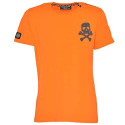 Roberto Geissini Herren T-Shirt Bones - orange 2XL von Roberto Geissini