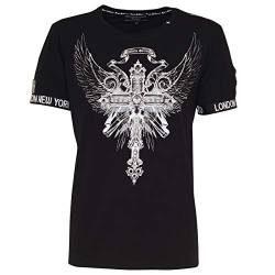 Roberto Geissini Herren T-Shirt Eagle Cross Black L von Roberto Geissini