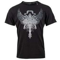 Roberto Geissini Herren T-Shirt Eagle Cross Black M von Roberto Geissini