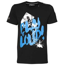 Roberto Geissini Herren T-Shirt Play IT Loud bl-Blue 3XL von Roberto Geissini