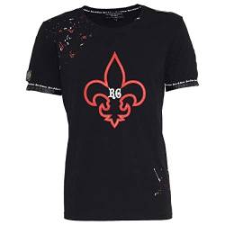 Roberto Geissini Herren T-Shirt RG Splash Lilie Black XL von Roberto Geissini