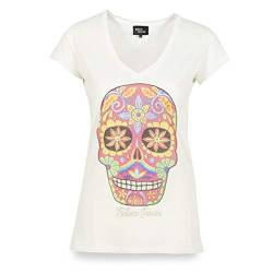 Roberto Geissini T-Shirt COLOURSKULL White/L von Roberto Geissini