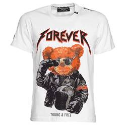 Roberto Geissini Unisex T-Shirt COOL Bear-White- XL von Roberto Geissini