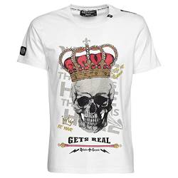 Roberto Geissini Unisex T-Shirt Skull Crown-White- M von Roberto Geissini