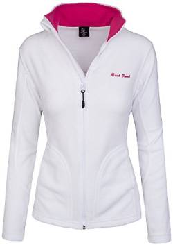 Rock Creek Damen Fleecejacke Fleece Jacke Übergangs Jacke Sweatjacke D-389 [White L] von Rock Creek