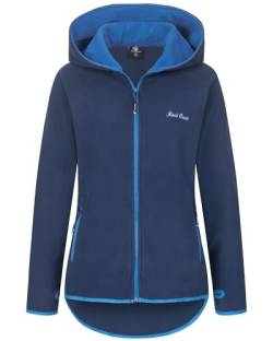 Rock Creek Damen Fleecejacke Mantel Übergangsjacke Windbreaker Fleece Jacken Outdoorjacke Stehkragen Damenjacke Teddyfleece Sweatjacke Pullover D-502 Navy L von Rock Creek