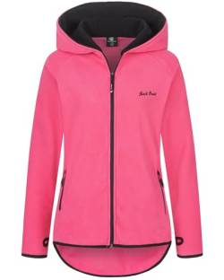 Rock Creek Damen Fleecejacke Mantel Übergangsjacke Windbreaker Fleece Jacken Outdoorjacke Stehkragen Damenjacke Teddyfleece Sweatjacke Pullover D-502 Pink M von Rock Creek