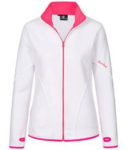 Rock Creek Damen Fleecejacke warm Übergangsjacke Windbreaker Fleece Jacken Outdoorjacke Stehkragen Damenjacke Teddyfleece Sweatjacke Pullover D-472 Weiß L von Rock Creek