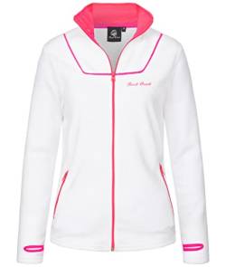 Rock Creek Damen Fleecejacke warm Übergangsjacke Windbreaker Fleece Jacken Outdoorjacke Stehkragen Damenjacke Teddyfleece Sweatjacke Pullover D-473 Weiß XL von Rock Creek