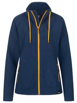 Rock Creek Damen Fleecejacke warm Übergangsjacke Windbreaker Fleece Jacken Outdoorjacke Stehkragen Damenjacke Teddyfleece Sweatjacke Pullover D-496 Navy S von Rock Creek