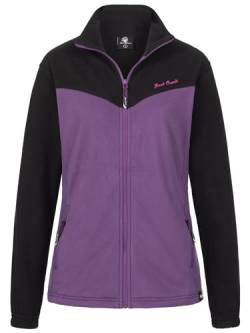 Rock Creek Damen Fleecejacke warm Übergangsjacke Windbreaker Fleece Jacken Outdoorjacke Stehkragen Damenjacke Teddyfleece Sweatjacke Pullover D-501 Violett XS von Rock Creek