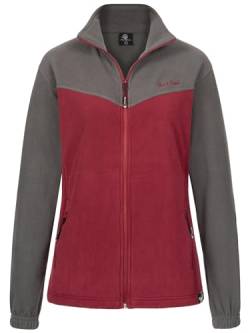 Rock Creek Damen Fleecejacke warm Übergangsjacke Windbreaker Fleece Jacken Outdoorjacke Stehkragen Damenjacke Teddyfleece Sweatjacke Pullover D-501 Weinrot XL von Rock Creek