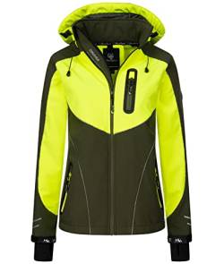 Rock Creek Damen Softshell Jacke Windbreaker Regenjacke Übergangsjacke Softshelljacke Damenjacke Regenmantel Outdoorjacke D-464 Dunkelgrün 4XL von Rock Creek