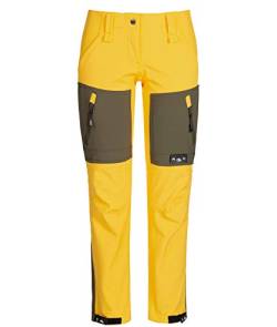 Rock Creek Damen Softshellhose Outdoor Hosen Wanderhose Sporthose Regenhose Damenhosen Outdoorhose Wasserdicht Taschen Softshell Hosen D-424 Gelb M von Rock Creek