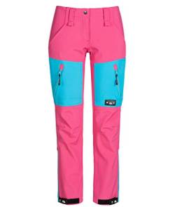 Rock Creek Damen Softshellhose Outdoor Hosen Wanderhose Sporthose Regenhose Damenhosen Outdoorhose Wasserdicht Taschen Softshell Hosen D-424 Pink S von Rock Creek