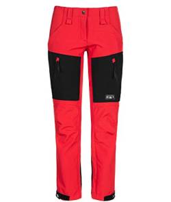 Rock Creek Damen Softshellhose Outdoor Hosen Wanderhose Sporthose Regenhose Damenhosen Outdoorhose Wasserdicht Taschen Softshell Hosen D-424 Rot L von Rock Creek