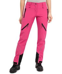 Rock Creek Damen Softshellhose Outdoor Hosen Wanderhose Sporthose Regenhose Damenhosen Outdoorhose Wasserdicht Taschen Softshell Hosen D-444 Pink M von Rock Creek